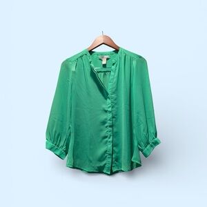 Banana Republic Vibrant Green Blouse